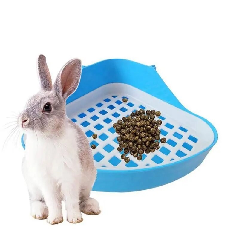 Rabbit Toilet Litter Tray,Small Animal Toilet Corner Potty, Pet Litter ...