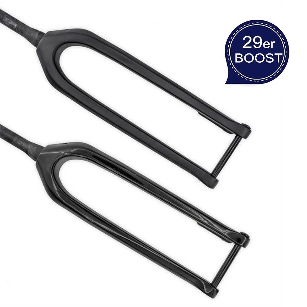 ☸MTB Carbon Fork 29 Boost 110x15mm Mountain Bike Carbon Rigid Fork MTB 29 Frame Tapered Tube Inn