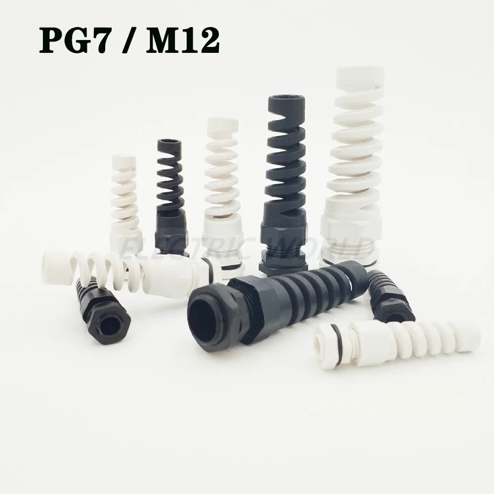 Nylon Cable glands PG7 M12 waterproof cable connectors thread gland ...