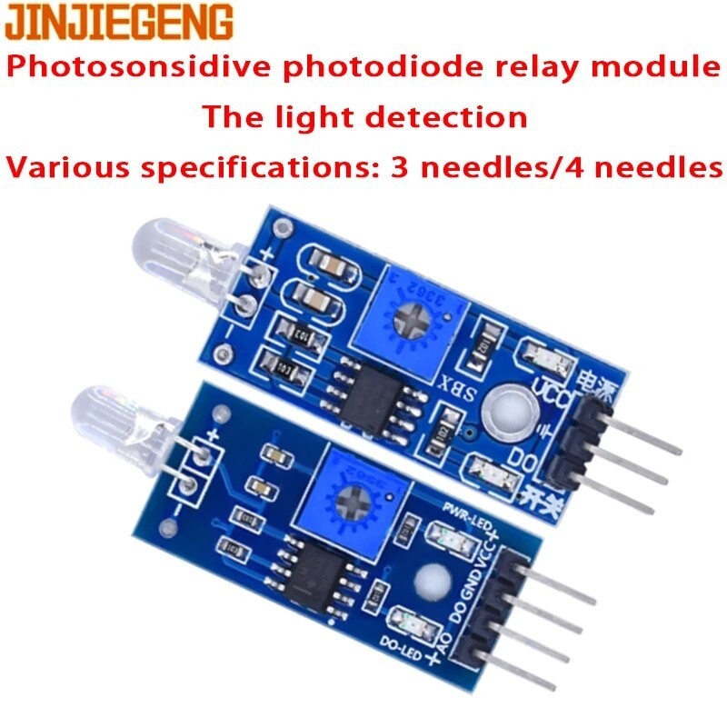 1pcs 3/4PIN Photodiode Module LM393 Light Sensor Detection Switch ...