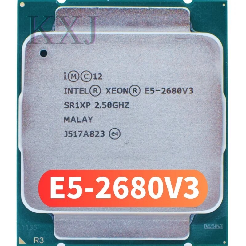☍Used Intel Xeon E5-2680V3 E5 2680V3 Processor SR1XP 2.5Ghz 12 Core ...