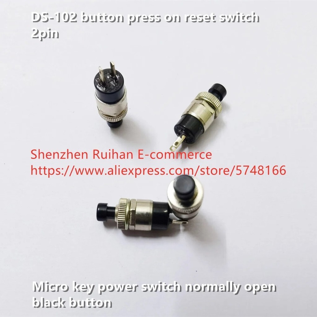Original new 100% DS-102 button press on reset switch 2pin micro key ...