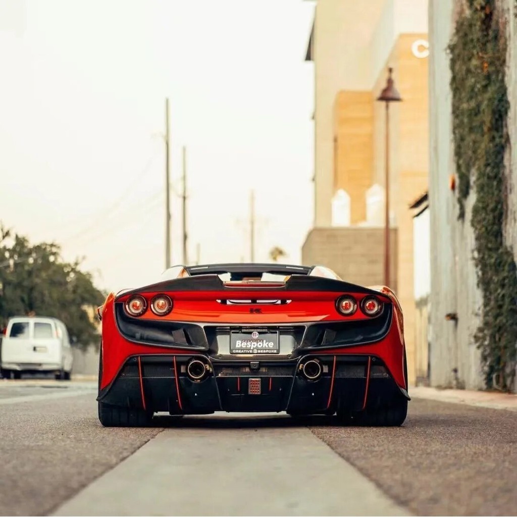 for Ferrari F8 Dry carbon fiber body kit F8 upgrades KEYV style carbon ...