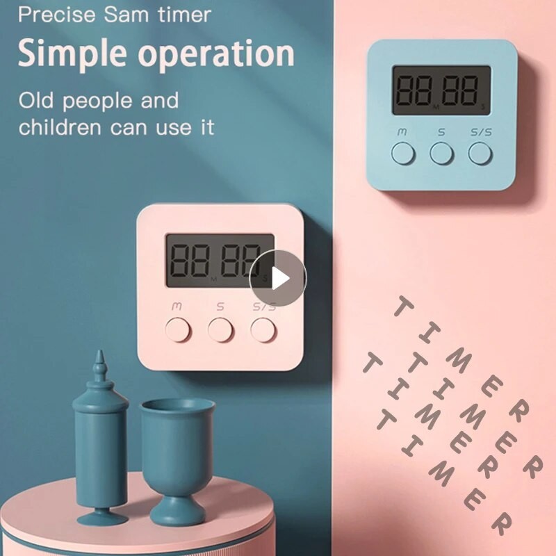 웃1PC LCD Digital Timer Reminder Countdown Stopwatch Alarm Kitchen ...