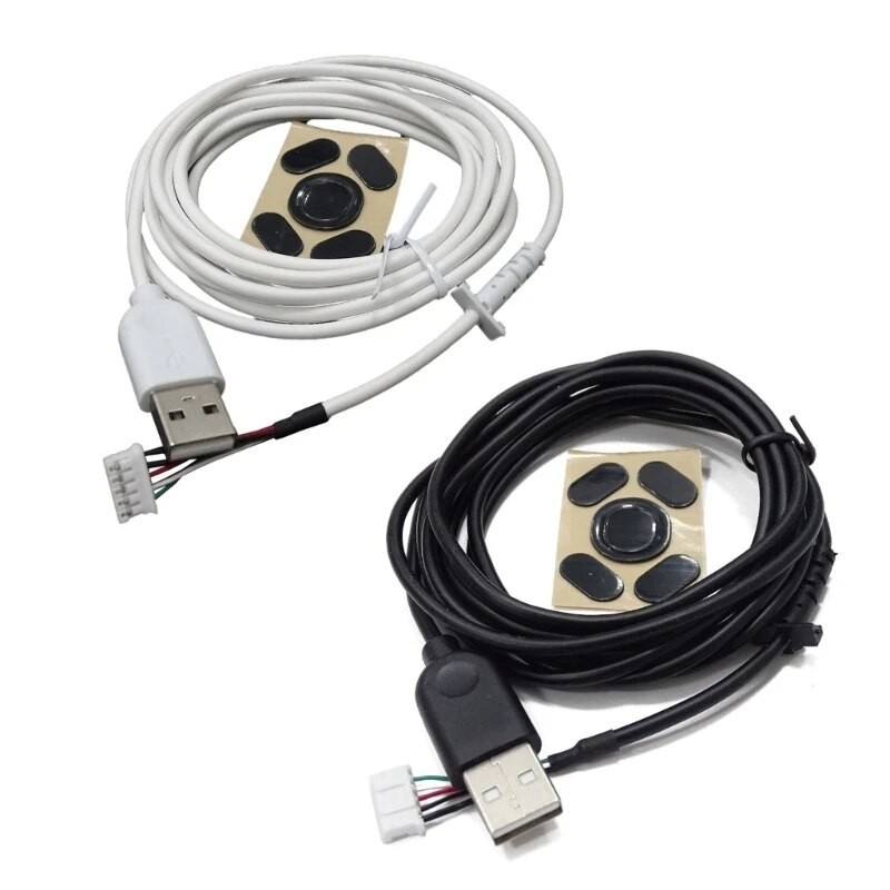 PVC Mouse Cables and Mouse Feet Durable Mouse Line Feet Skates ...