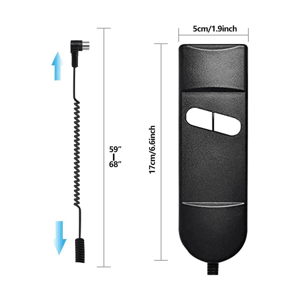 Lift Chair Remote Replacement, 5 Pin 2 Button Power Recliner Remote for ...
