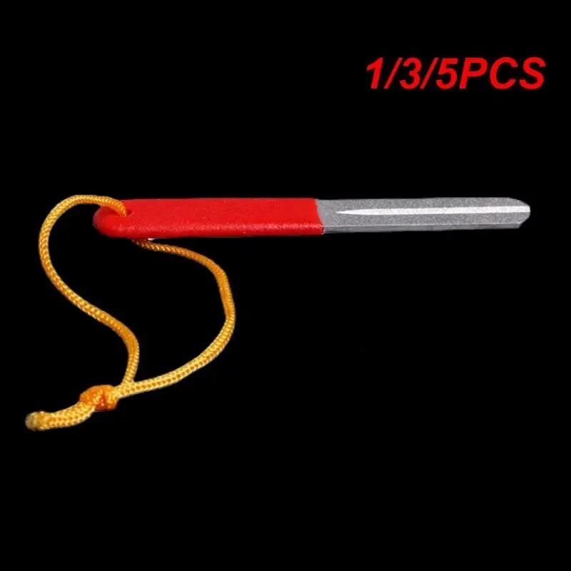 1/3/5PCS Fishing Hook Sharpener Portable Knife Mini EDC Pocket