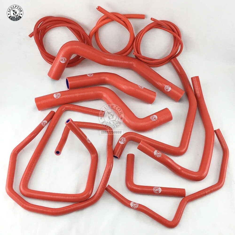 87r Silicone Radiator Coolant Heater Hose Fit + Vacuum Hose Kit For