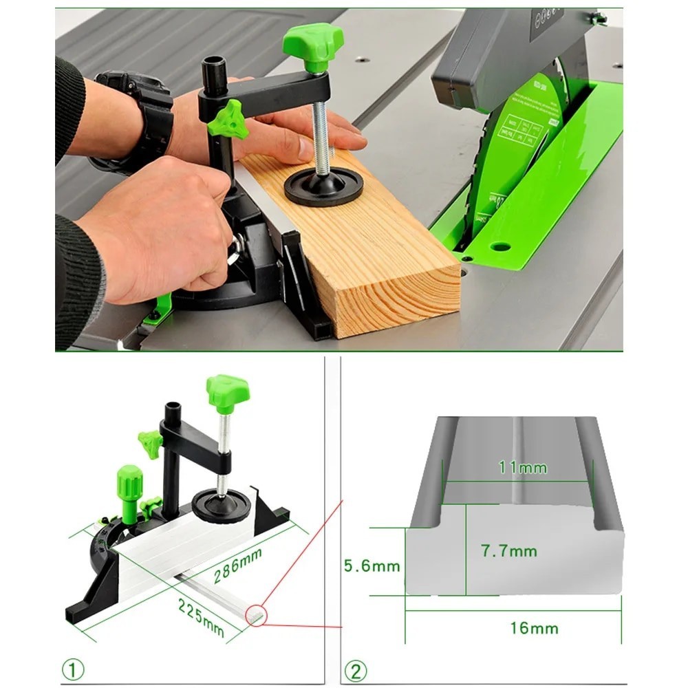 25u Woodworking Table Saw Push Handle Push Rule Miter Gauge and Box ...