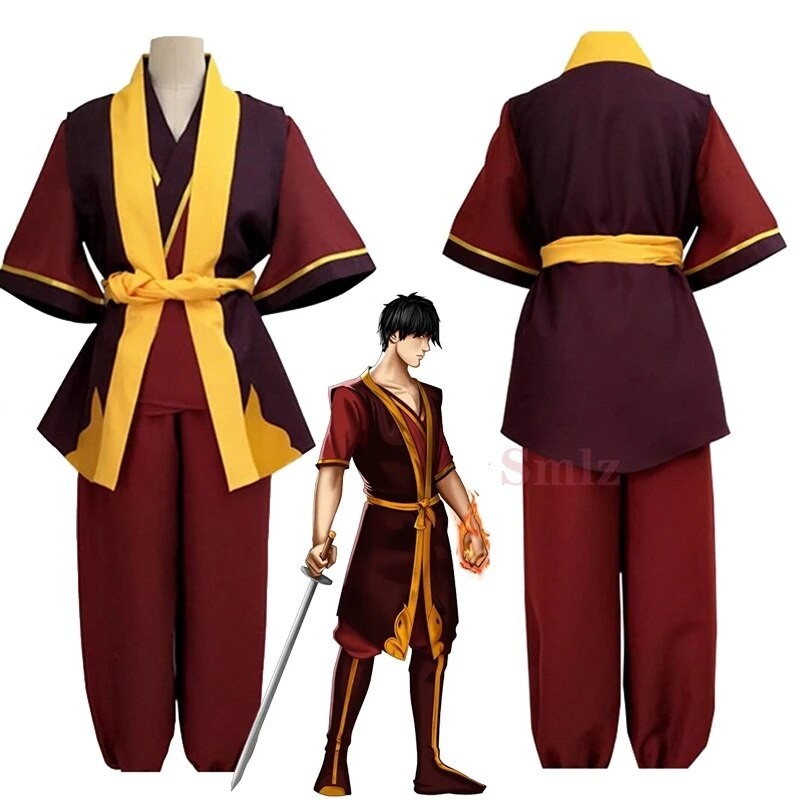 34Q 2020 Avatar The Last Airbender Prince Zuko Cosplay Costume Anime ...