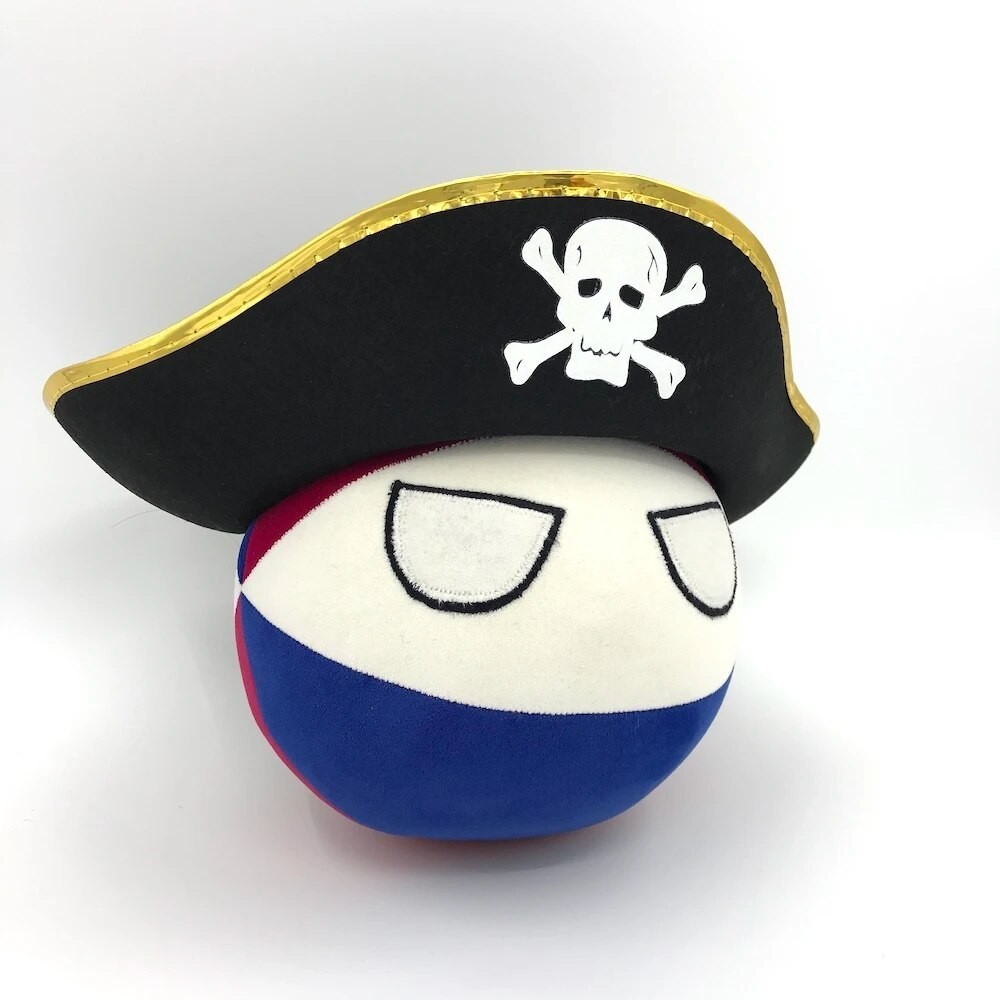 812 The Netherlands Ball With Pirate Hat Holland Authentic Handmade ...