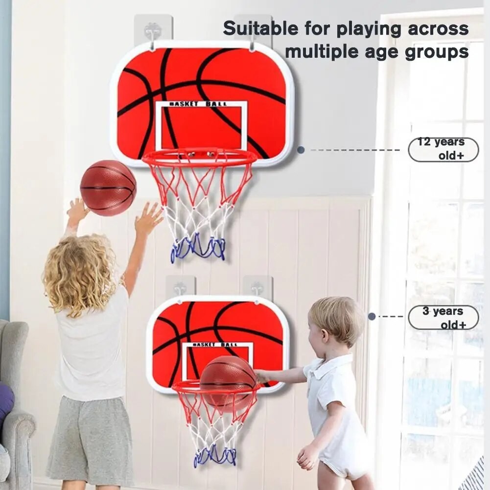 Indoor Mini Basketball Hoop Wall Mounted Children Teens Equipment