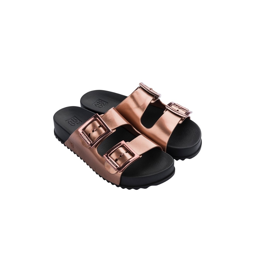 Zaxy Partner III Copper Black Comfortable Slides for Ladies | Shopee ...