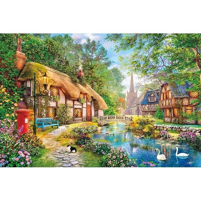 1000 piece jigsaw puzzle Dominic Davison Beautiful babbling path (50 x ...