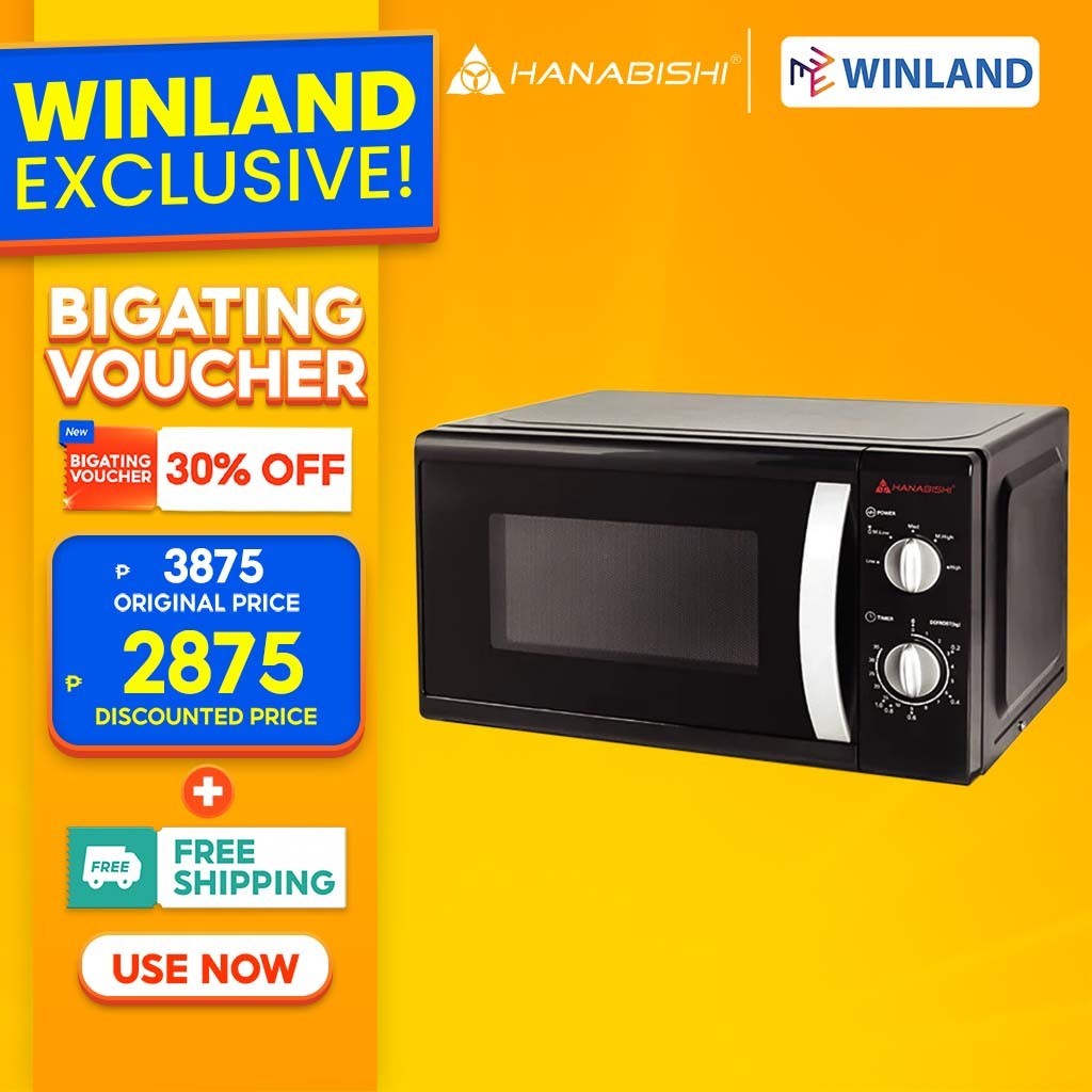 Hanabishi by Winland Microwave Oven (Manual) 20 Liters HMO20MDLX3