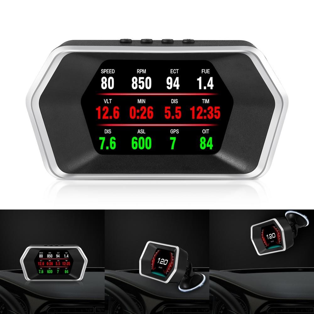 New automatic diagnostic tools P17 OBD2 & GPS speedometer fault code ...