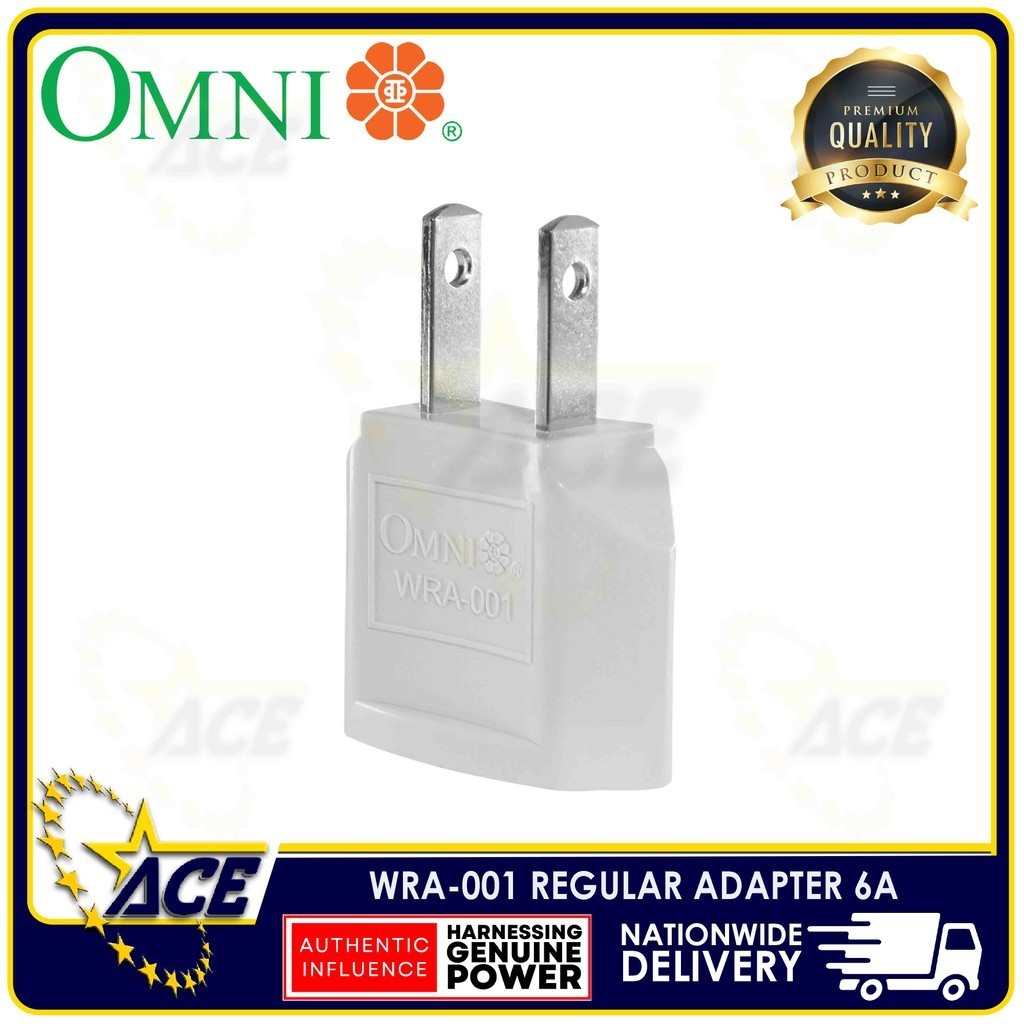 Omni Regular Adapter 6A 250V WRA-001 | Shopee Philippines