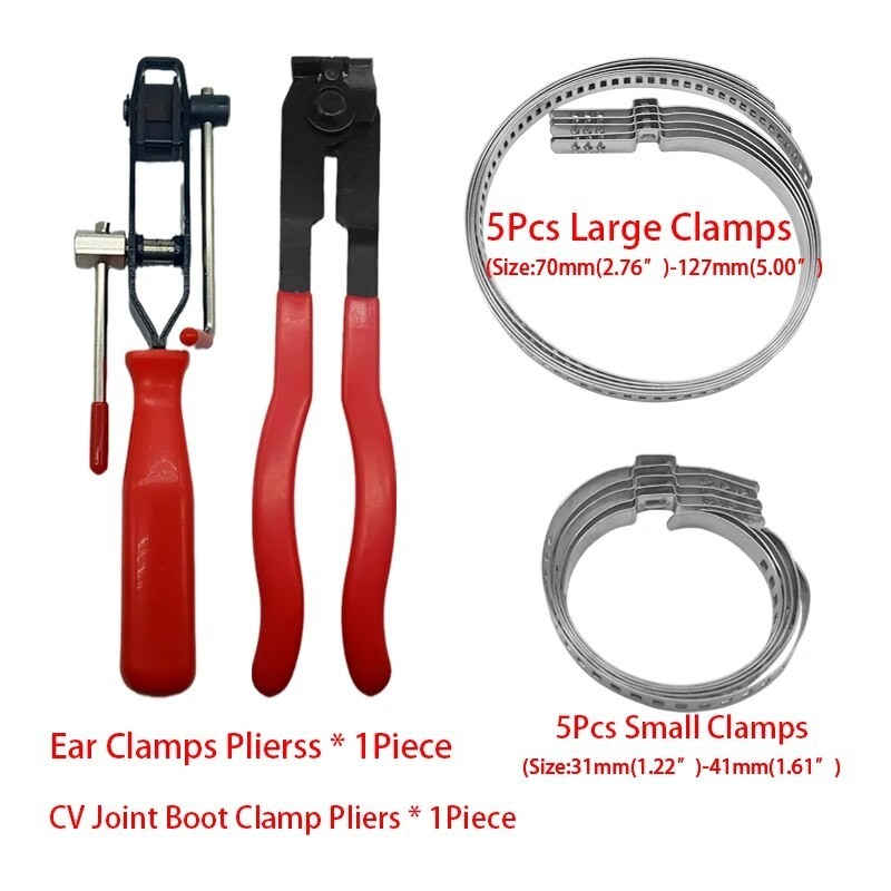Joint Boot Pliers 31-41mm 70-127mm Adjustable AXLE Crimp Collars For ...