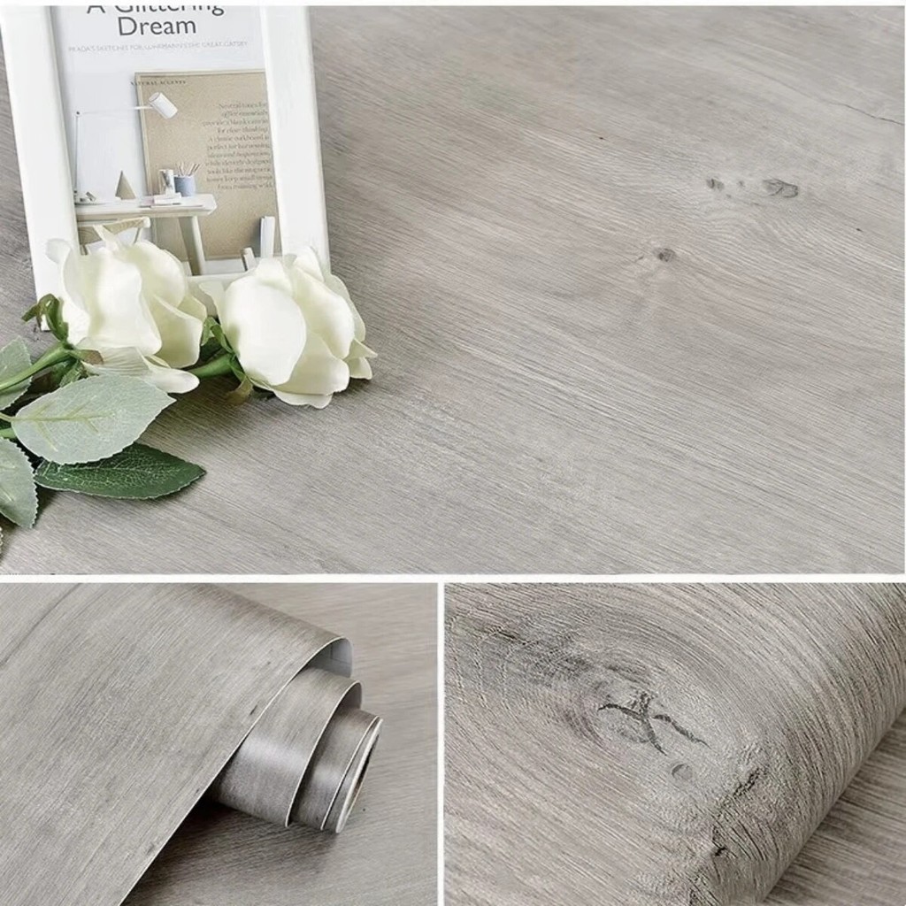 40cm Width Wood Grain PVC Wallpaper for Door Wardrobe Cupboard Table ...