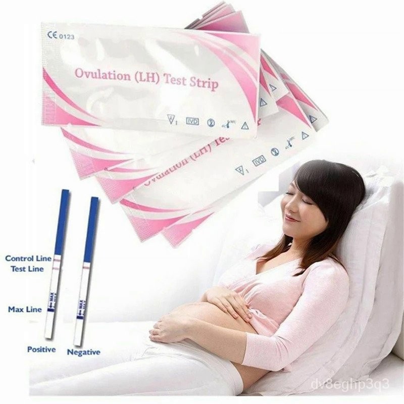 50x Women LH Ovulation Test Paper Strip Urine Predictor Fertility Stick ...