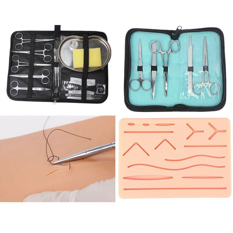 Medical Students Suture Practice Kit Surgical Training With Skin Pad