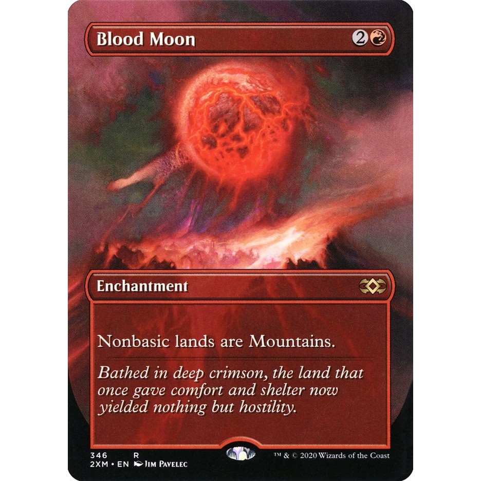 MTG Proxy Card - Blood Moon (Borderless) | Double Masters (2XM ...