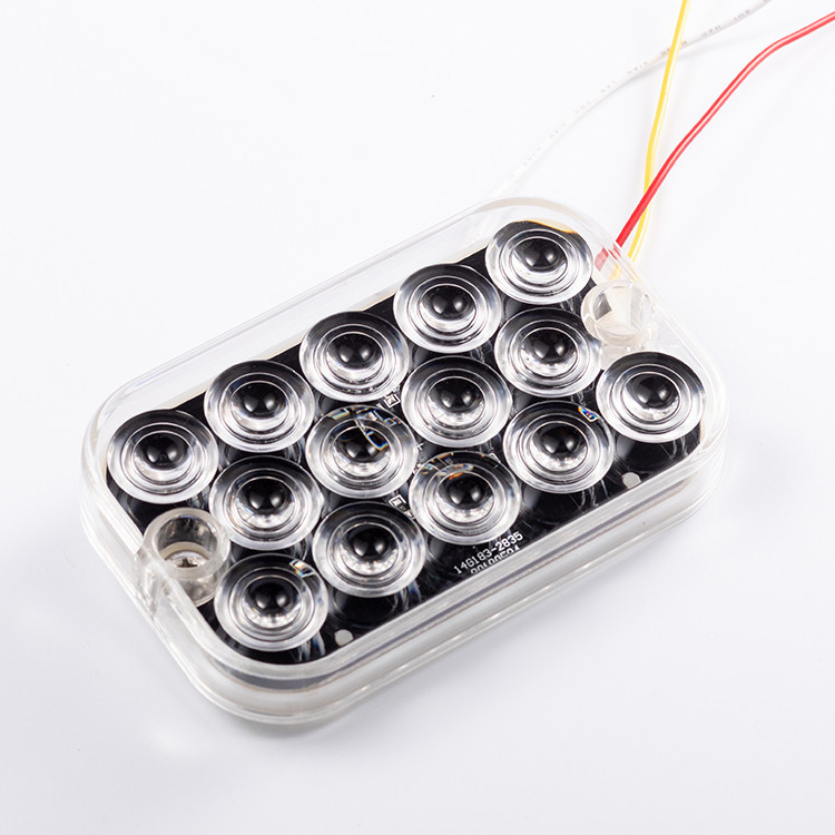 Motorcycle tractor lamp parts 5inch 12V rectangle amber LED turn signal ...
