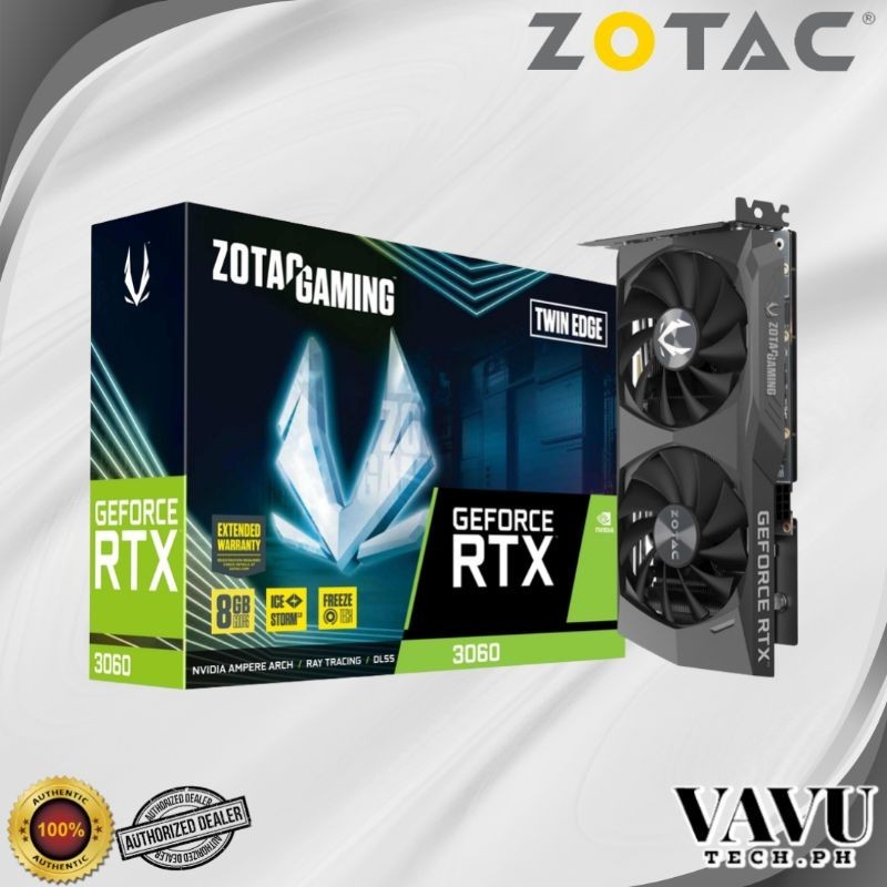 Zotac Gaming Geforce RTX 3060 Twin Edge 12GB GDDR6 Video Graphics 