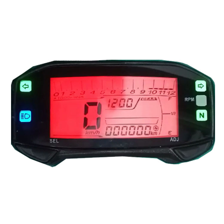 NO.33 Speed meter clock instrument LED LCD speedometer Digital Odometer ...