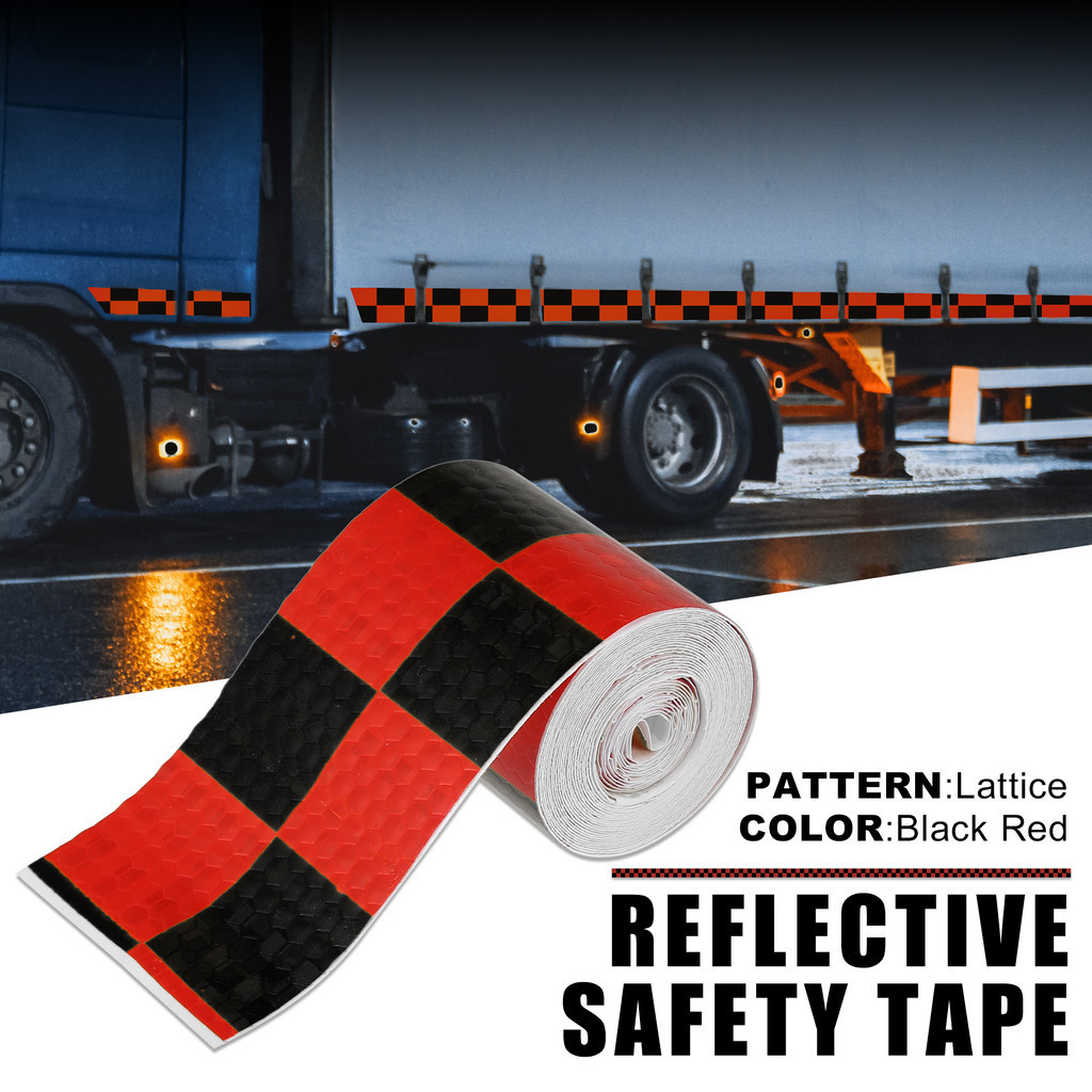 Uxcell 5cm x 300cm Reflective Sticker Safety Caution Tape Adhesive ...