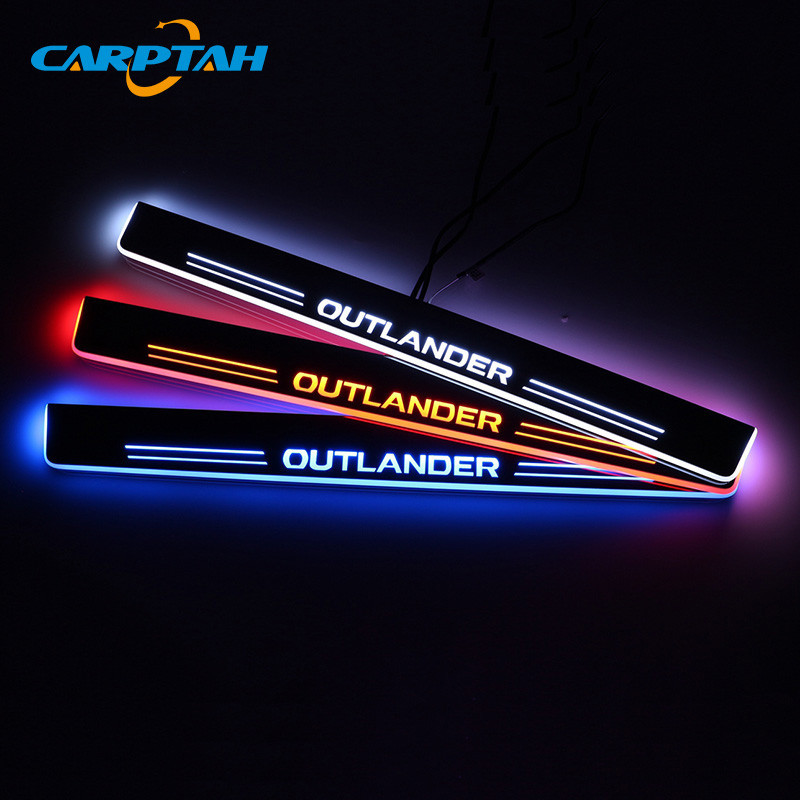 유Trim Pedal Car Exterior Parts LED Door Sill Scuff Plate Pathway ...