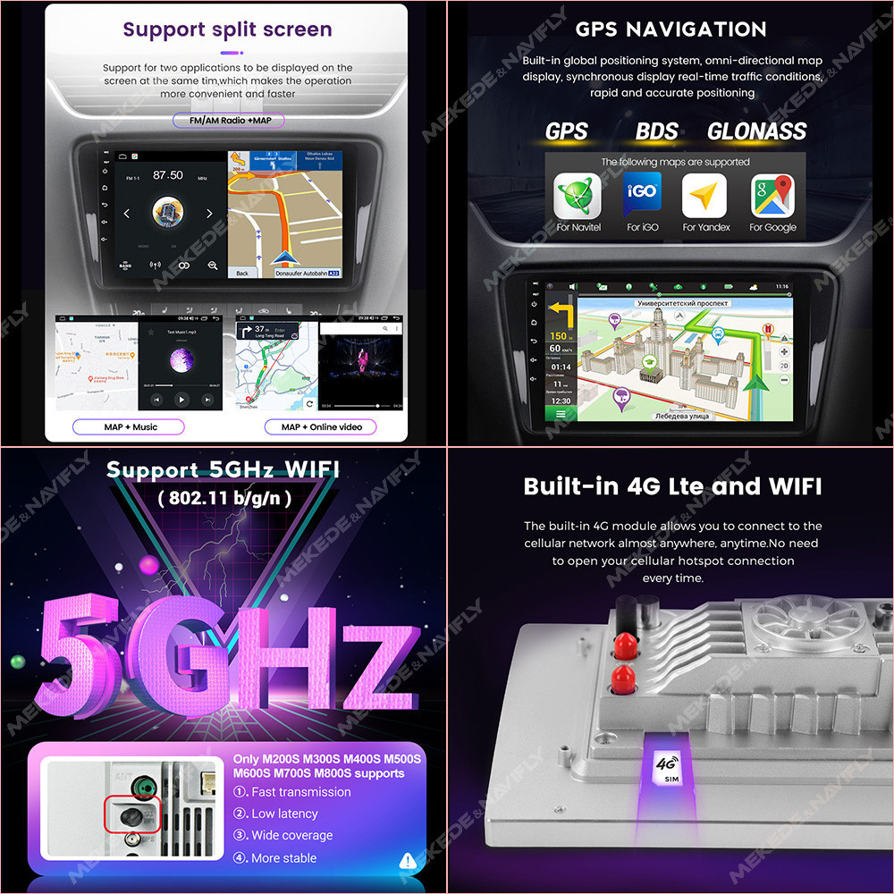 MEKEDE New Android System 7862 8Core DSP Car Multimedia for VW Toyota ...