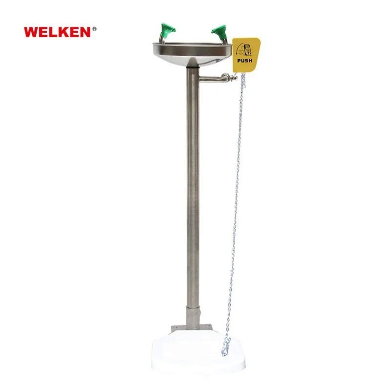 Foot Pedal eye wash Stand Eyewash 304 stainless steel emergency eyewash ...