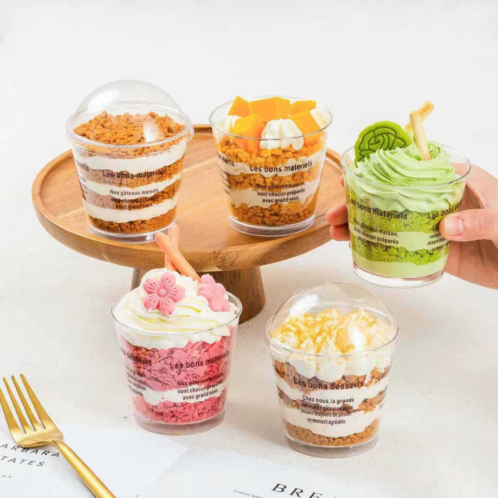 Wholesale Custom PET Clear Plastic Parfait Cold Cups Yogurt Fruit ...