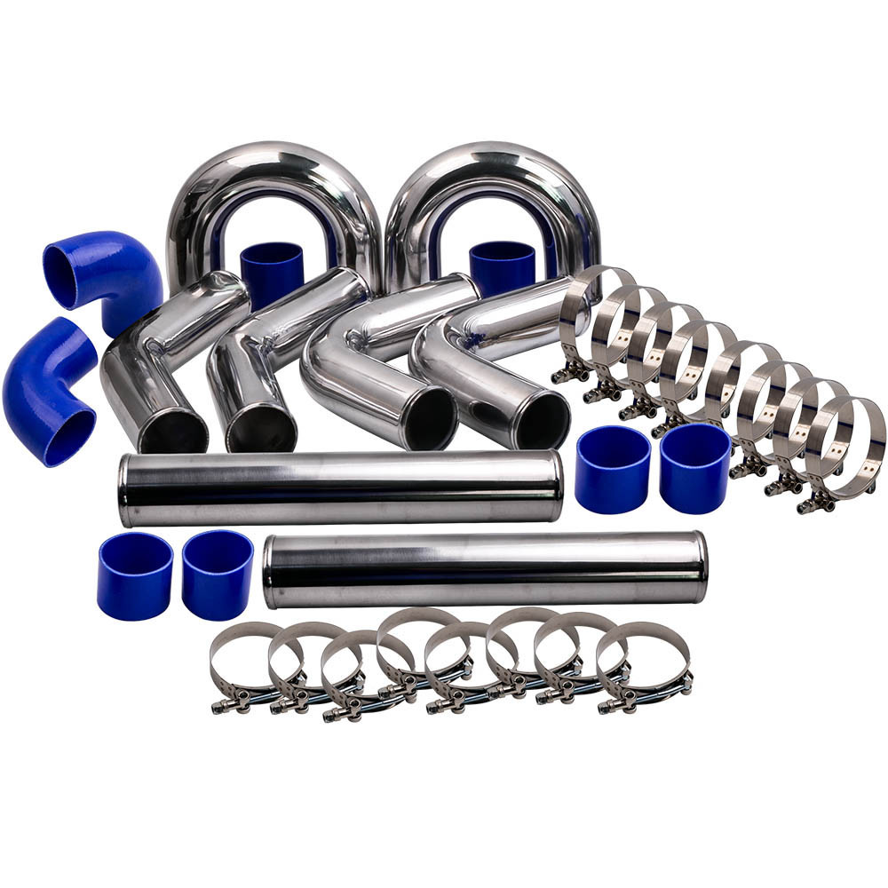 GPI Racing 3 Inch 76mm Universal Aluminum Intercooler Turbo Pipe Piping Kit