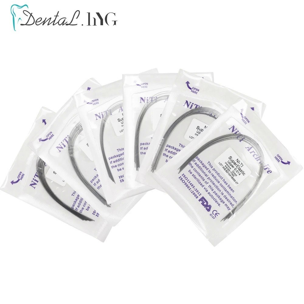 10 Packs Orthodontic Super Elastic NITI Memory Square/Round Archwire ...