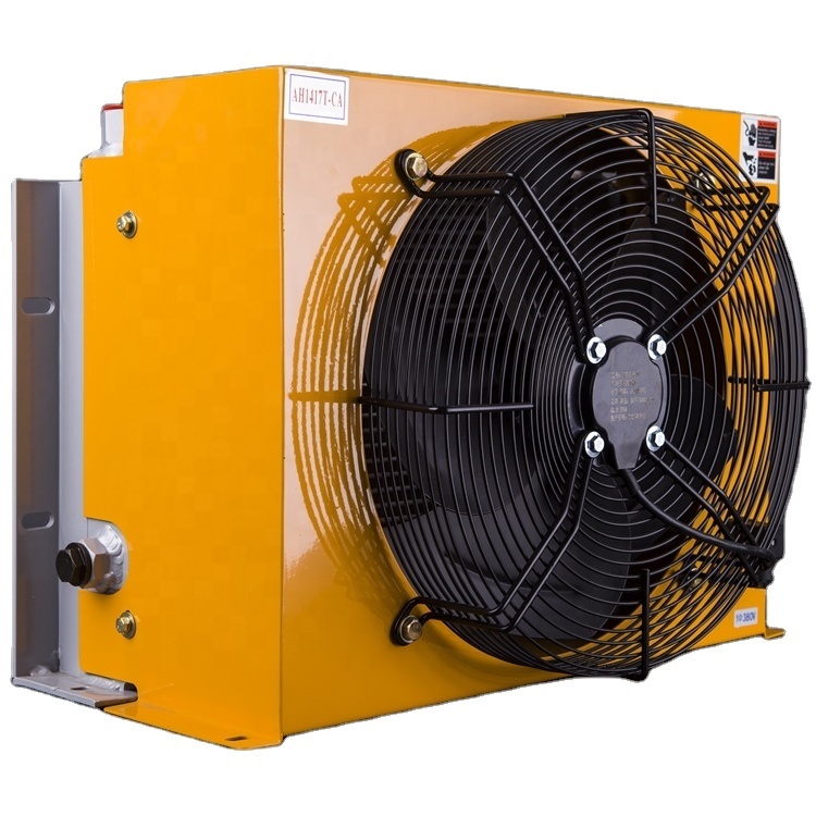 Heat exchanger air cooled industrial hydraulic fan oil cooler AH1417T