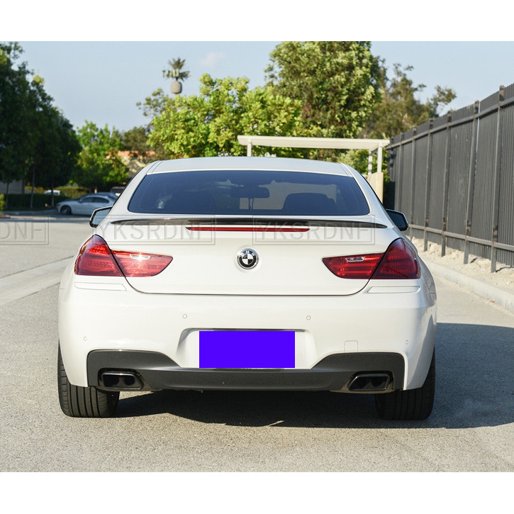 For BMW 6 Series F06 M6 F12 F13 Carbon Fiber Rear Trunk Spoiler Tail ...