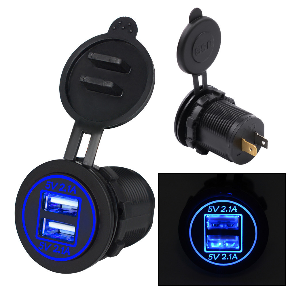 Car Power Strip Female Electrical Plug Adapter 24v For Usb Adapter ...