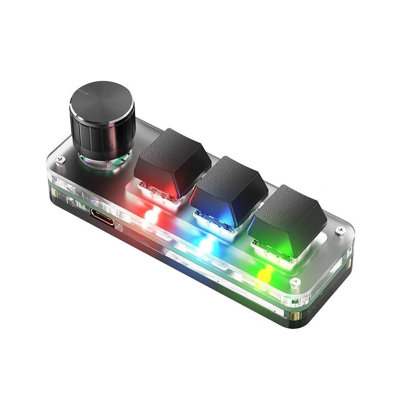 Wireless Bluetooth-compatible RGB Custom Mechanical Keyboard 3-12 Keys ...