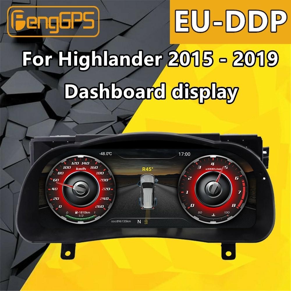 For Highlander Toyota Dashboard Display Monitor Android Multimedia ...