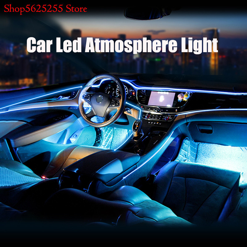 Car Interior Lamp Neon Strip Cold Light Sticker For Mazda 3 CX30 CX3 ...