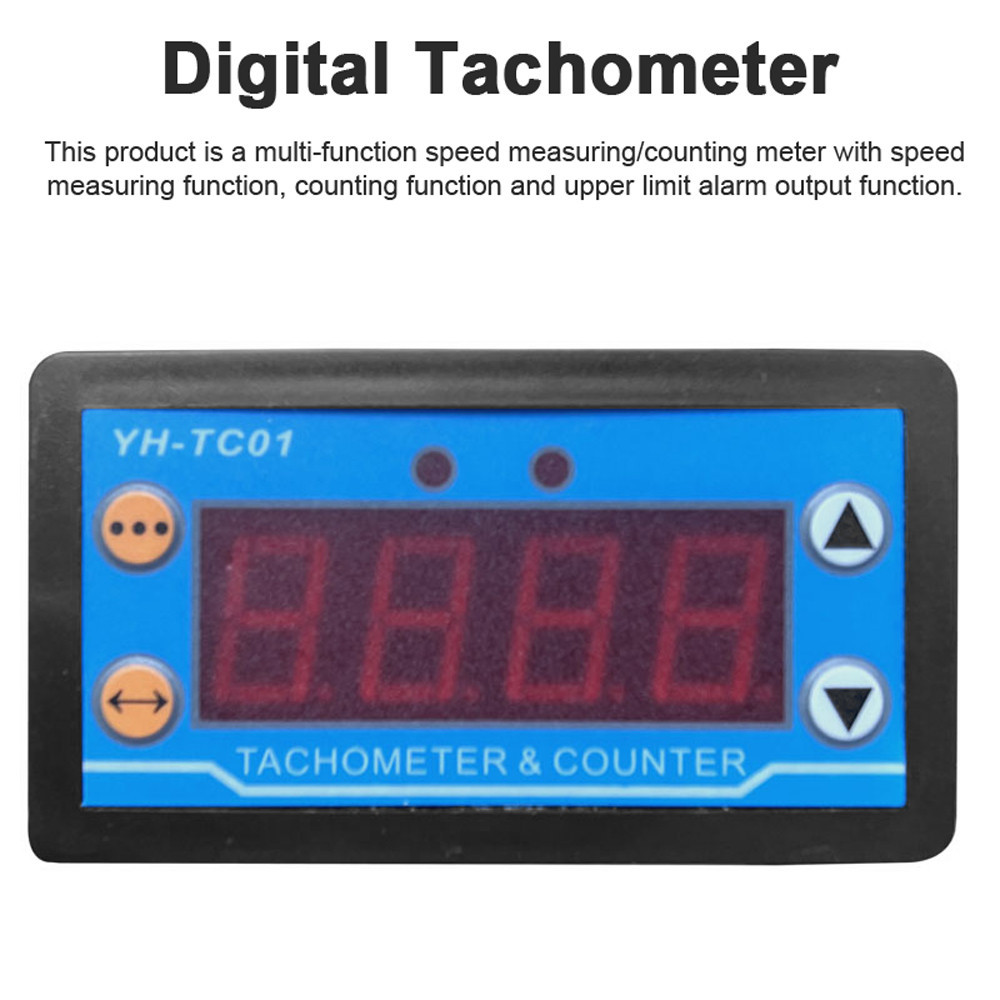 YHTC01 Digital Tachometer High-Accurancy LED Motor Speed Meter With ...
