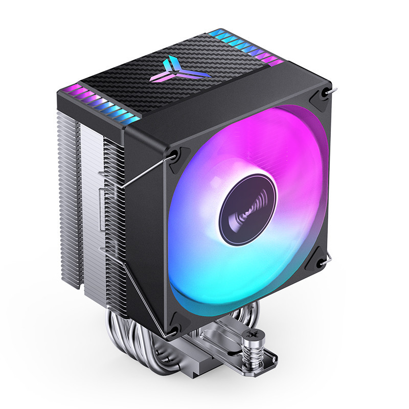 Tower Radiator 4 Heat Pipe ARGB 9cm CPU Cooler Fan PWM Temperature ...