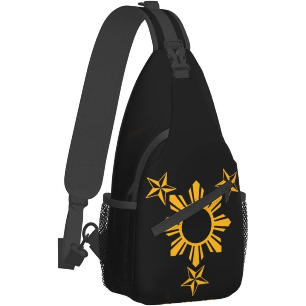 Filipino Philippines Flag Hiking Daypacks Cross-body Sling Backpack for ...