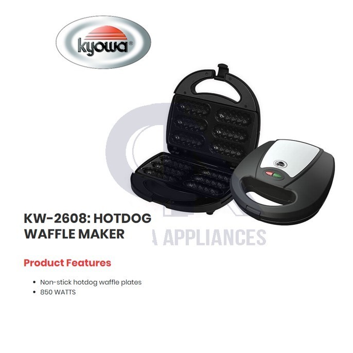 Kyowa Hotdog Waffle Maker Original w/ 1 Year Warranty KW 2608 Shopee