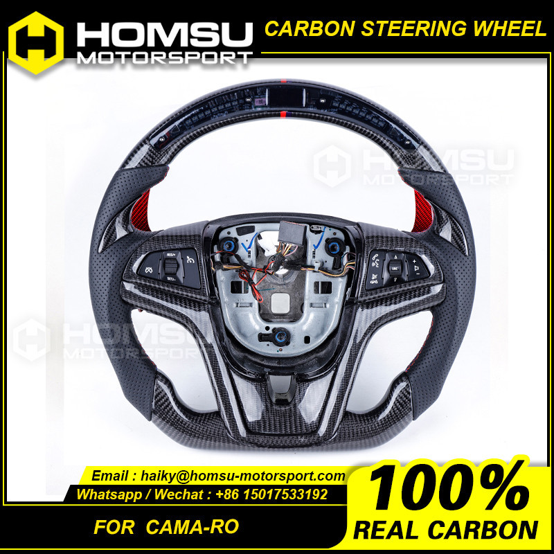 Customized Carbon Fiber Steering Wheel For chevrolet camaro 2012-2015 ...