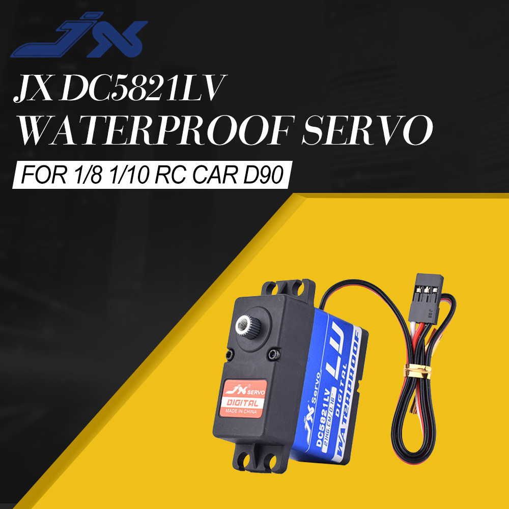 ⊰JX DC5821LV Servo 21KG Waterproof Core Full Metal Gear for 1/8 1/10 ...