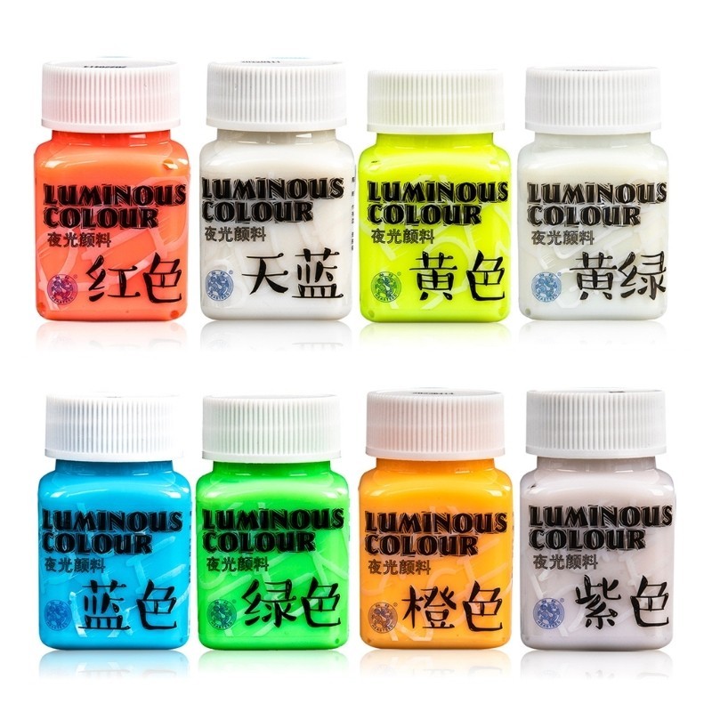 】F3MA Glow in The Dark Acrylic Paint Blacklight Reactive Fluorescent ...