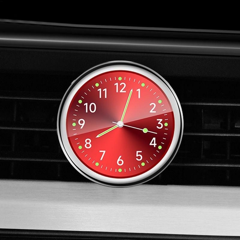 Luminous Car Dashboard Clock Adhesive Automotive Analog Clock ...